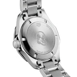 Shop Tag Heuer Aquaracer Quartz Diamonds Black Dial Silver Steel Strap Watch for Women - WAY131P.BA0748 in USA