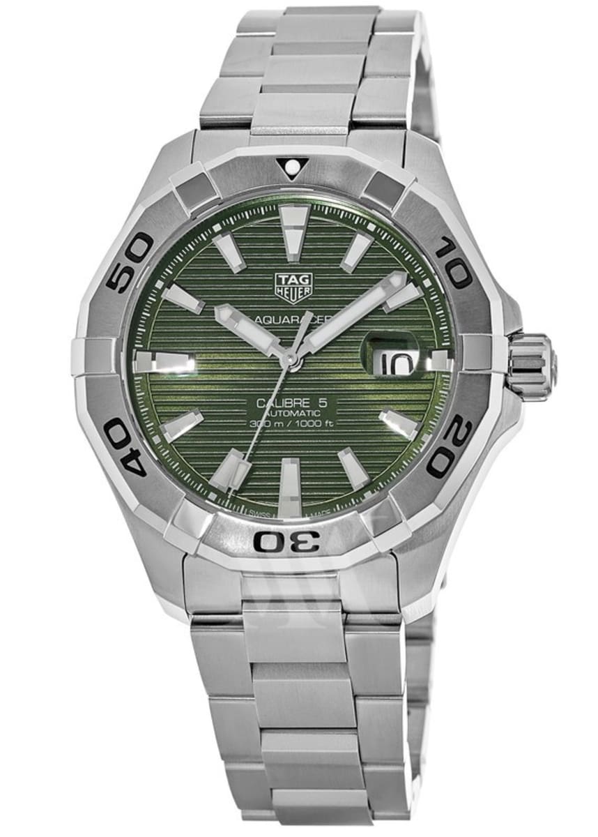 Tag Heuer Aquaracer Green Dial Watch for Men - WAY2015.BA0927