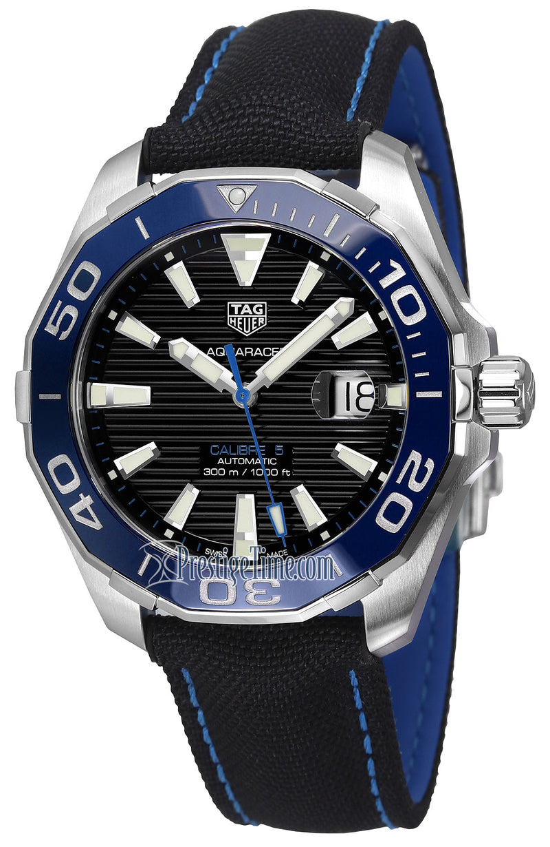 Shop Tag Heuer Aquaracer Black Dial Watch for Men - WAY201C.FC6395 in USA