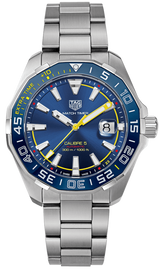 Tag Heuer Aquaracer Caliber 5 Match Timer Shinji Kagawa Edition Blue Dial Silver Steel Strap Watch for Men - WAY201H.BA0927 Buy Now By Tag Heuer