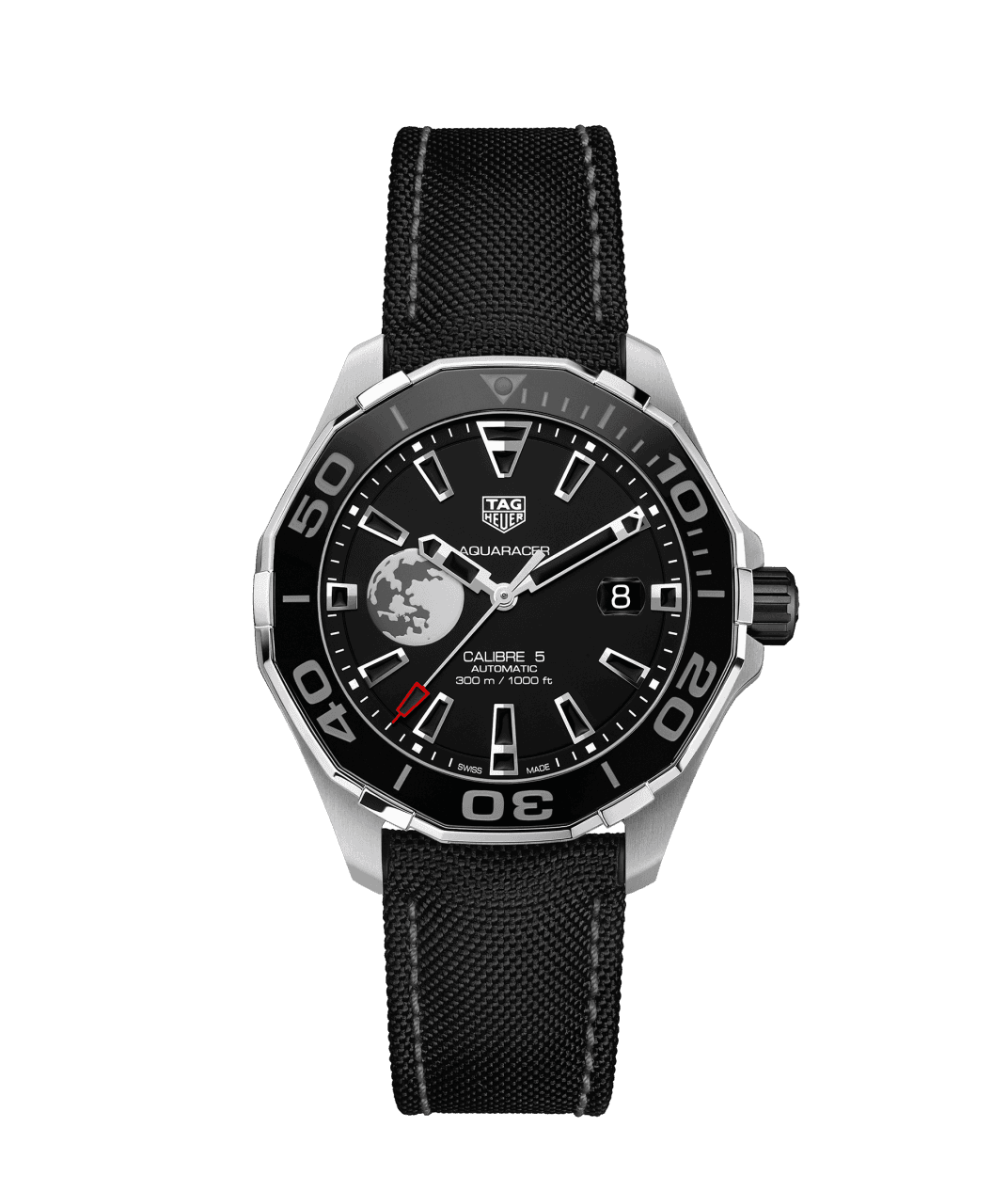 Tag Heuer Aquaracer Moon Black Dial Watch for Men - WAY201J.FC6370