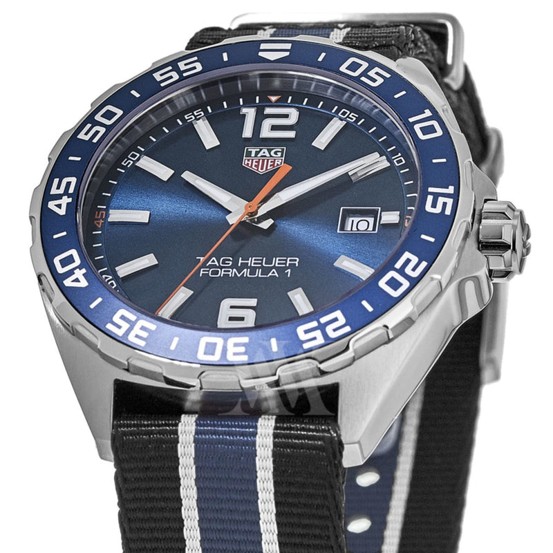 Tag Heuer Formula 1 Quartz Blue Dial Two Tone NATO Strap Watch for Men - WAZ1010.FC8197 Buy Now By Tag Heuer
