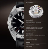Tag Heuer Formula 1 Automatic Black Dial Black Rubber Strap Watch for Men - WAZ2113.FT8023 Buy Now By Tag Heuer
