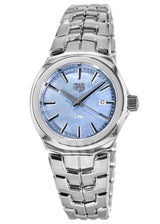 Shop Tag Heuer Link Quartz Mother of Pearl Dial Silver Steel Strap Watch for Women - WBC1311.BA0600 in USA