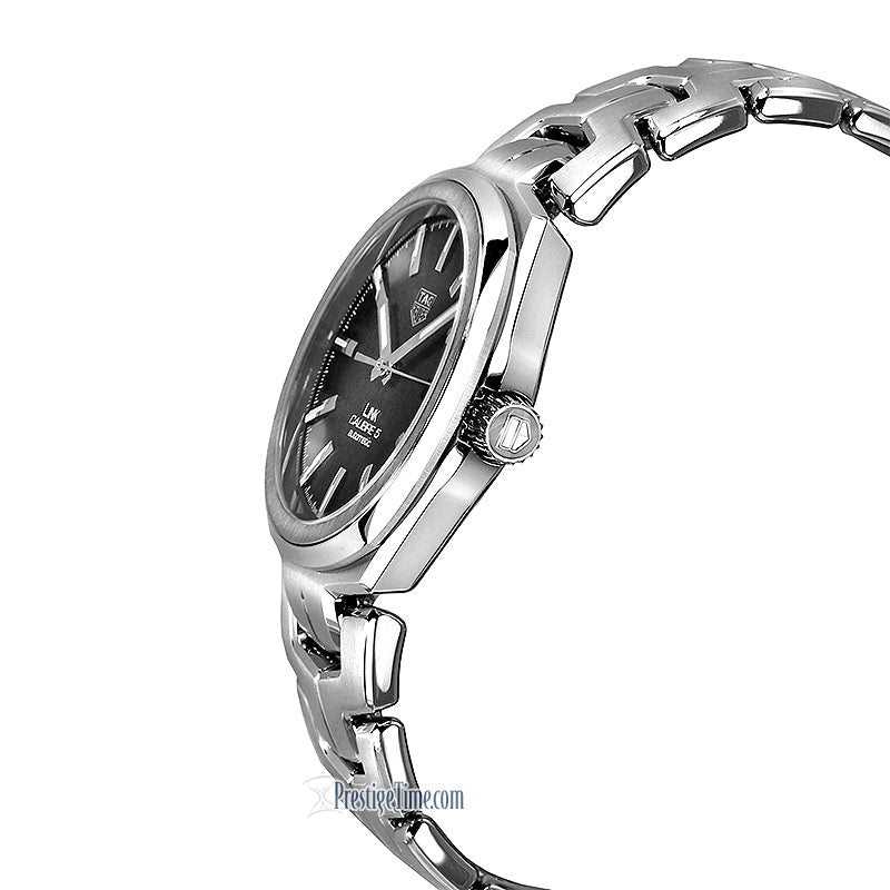 Shop Tag Heuer Link Quartz Black Dial Silver Steel Strap Watch for Women - WBC2110.BA0603 in USA