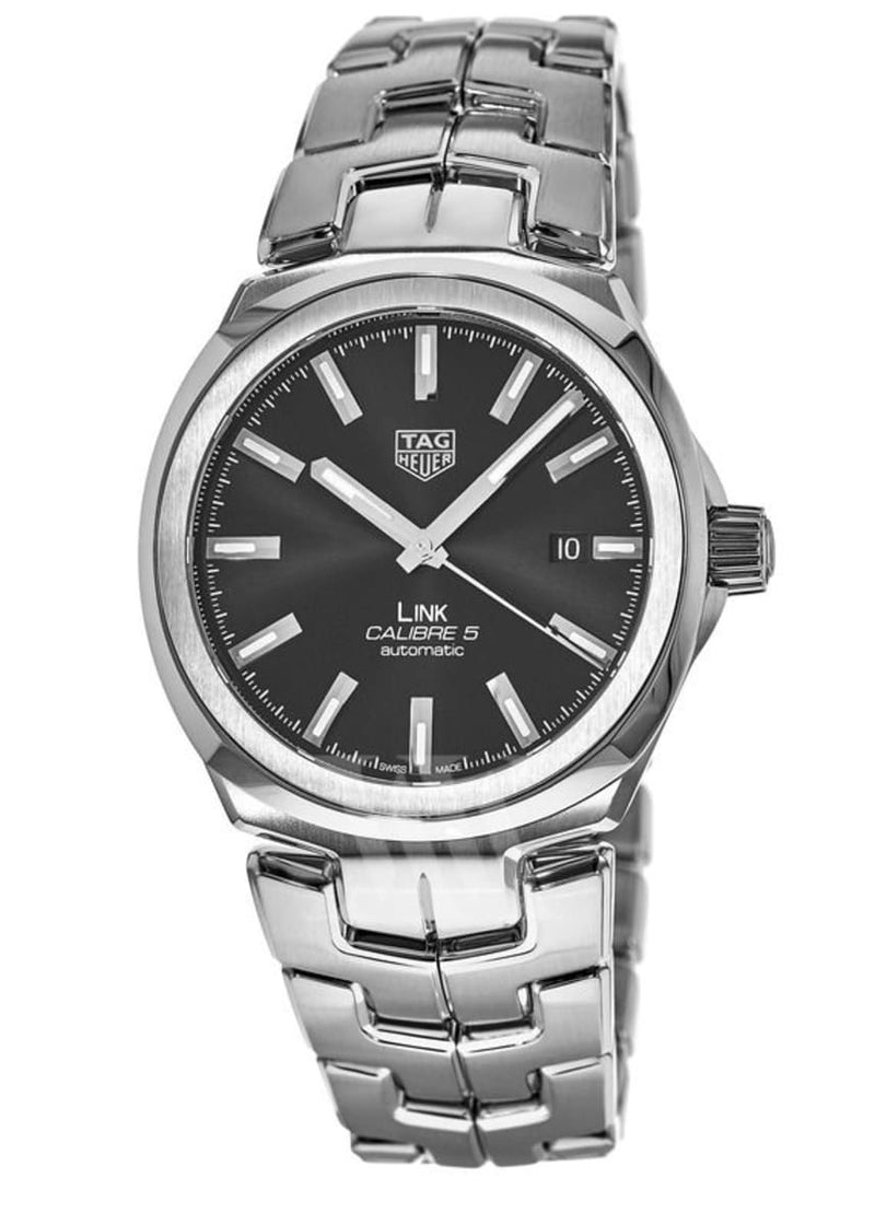 Shop Tag Heuer Link Quartz Black Dial Silver Steel Strap Watch for Women - WBC2110.BA0603 in USA