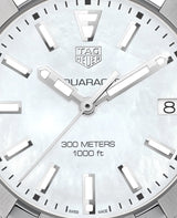 Shop Tag Heuer Aquaracer Mother of Pearl Dial Silver Steel Strap Watch for Women - WBD131A.BA0748 in USA
