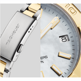 Shop Tag Heuer Aquaracer Mother of Pearl Dial Two Tone Steel Strap Watch for Women - WBD1320.BB0320 in USA