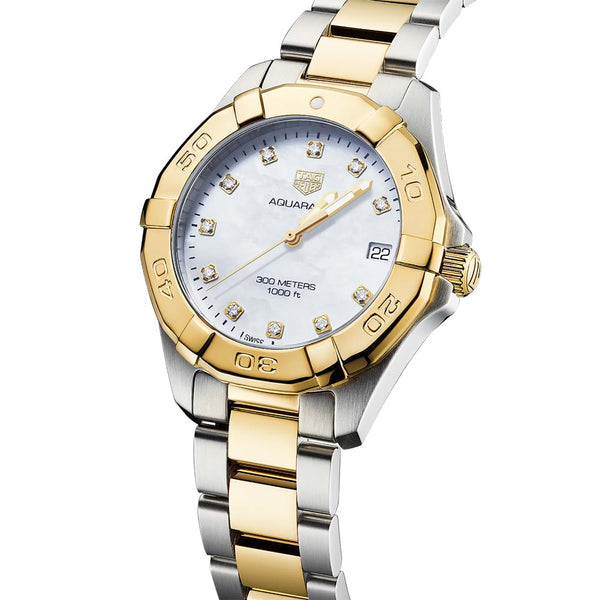 Tag Heuer Aquaracer Automatic Diamonds Silver Dial Two Tone Steel Strap Watch for Women - WBD2321.BB0320 Buy Now By Tag Heuer