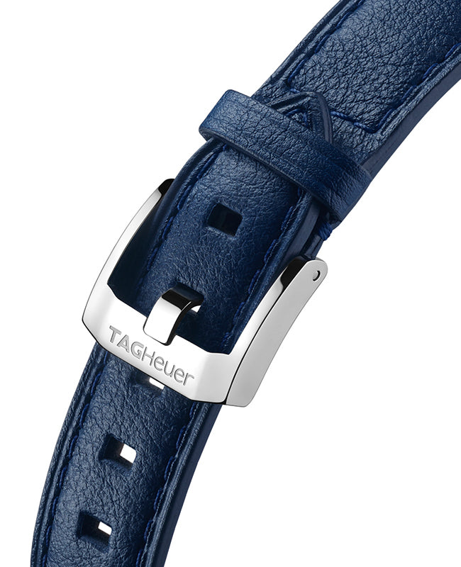 Shop Tag Heuer Formula 1 Quartz Blue Dial Blue Leather Strap Watch for Women - WBJ1312.FC8231 in USA
