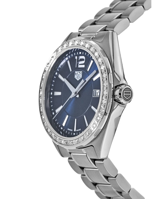 Shop Tag Heuer Formula 1 Quartz Diamonds Blue Dial Silver Steel Strap Watch for Women - WBJ1316.BA0666 in USA