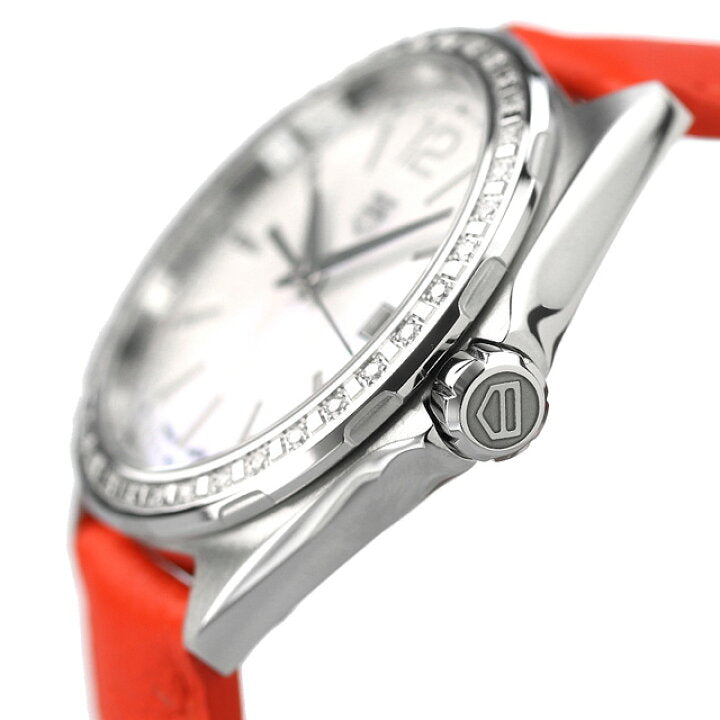 Tag Heuer Formula 1 Quartz Diamonds Mother of Pearl Dial Orange Leather Strap Watch for Women - WBJ131A.FC8250 Buy Now By Tag Heuer
