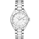 Shop Tag Heuer Formula 1 Quartz White Dial Two Tone Steel Strap Watch for Women - WBJ141AC.BA0974 in USA