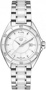 Shop Tag Heuer Formula 1 Quartz White Dial Two Tone Steel Strap Watch for Women - WBJ141AC.BA0974 in USA