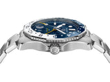 Tag Heuer Aquaracer Professional 300 GMT Automatic Blue Dial Silver Steel Strap Watch for Men - WBP2010.BA0632 Buy Now By Tag Heuer