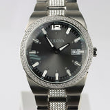 Shop Bulova Crystal Collection Brown Dial Silver Steel Strap Watch for Men - 96B221 in USA