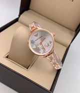 Emporio Armani Aurora Quartz Silver Dial Gold Steel Strap Watch For Women - AR11108 Buy Now By Emporio Armani