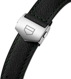 Tag Heuer Formula 1 Calibre 16 Automatic Chronograph Green Dial Black Leather Strap Watch for Men - CAZ2016.FC6473