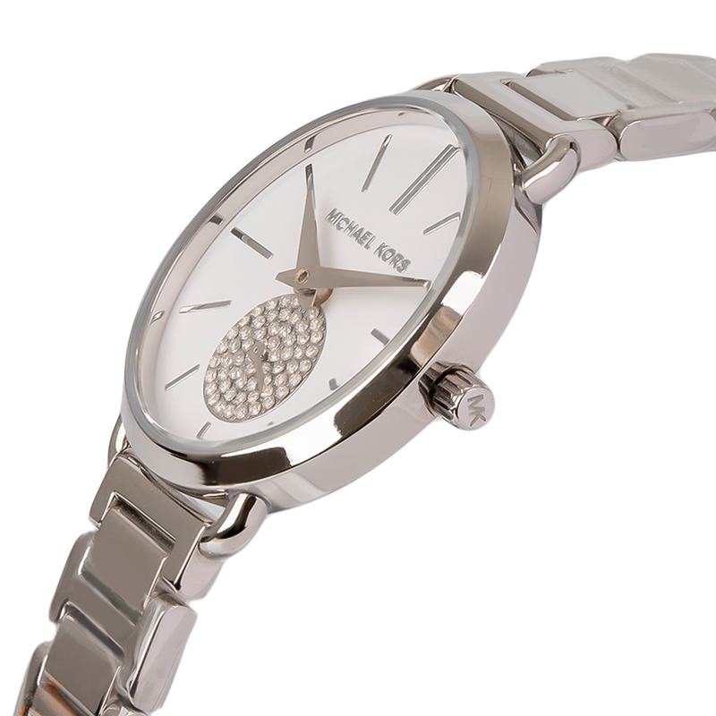 Michael Kors Portia Quartz Silver Dial Silver Steel Strap Watch For Women - MK3837 Buy Now By Michael Kors