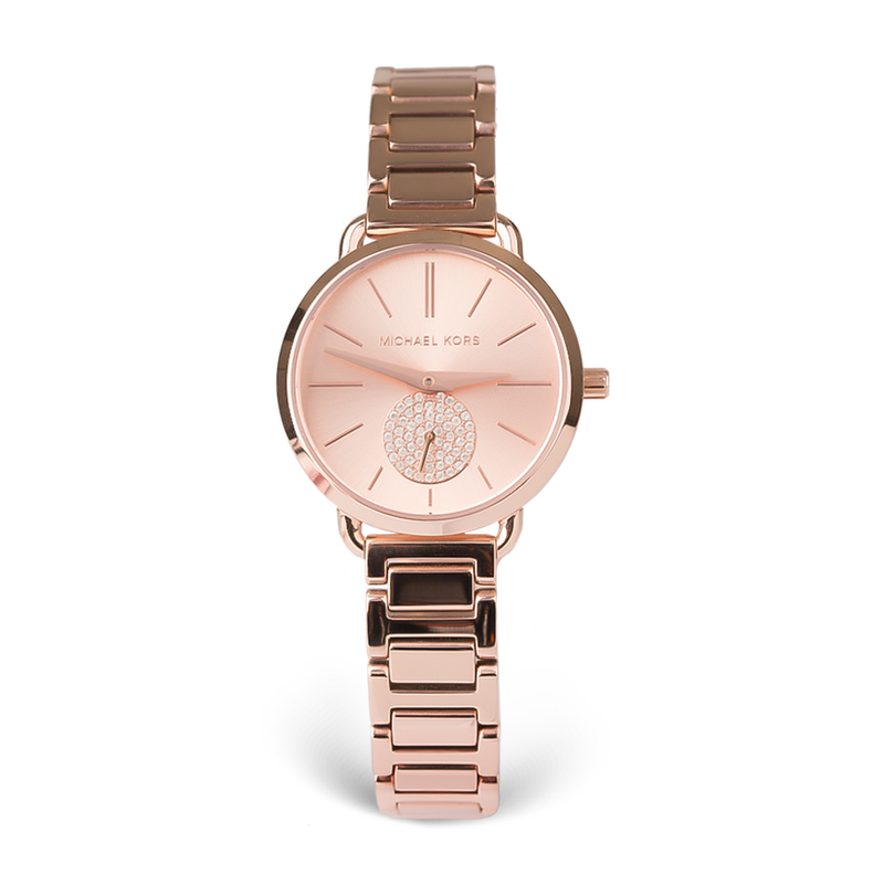 Michael Kors Portia Analog Quartz Rose Gold Dial Rose Gold Steel Strap Watch For Women - MK3839 Buy Now By Michael Kors