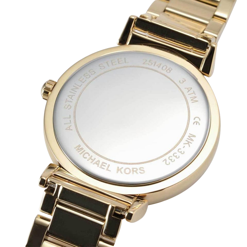 Michael Kors Catlin Mother of Pearl Dial Gold Steel Strap Watch for Women - MK3332 Buy Now By Michael Kors