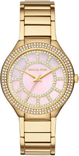 Michael Kors Kerry Mother of Pearl Dial Gold Steel Strap Watch for Women - MK3396 Buy Now By Michael Kors