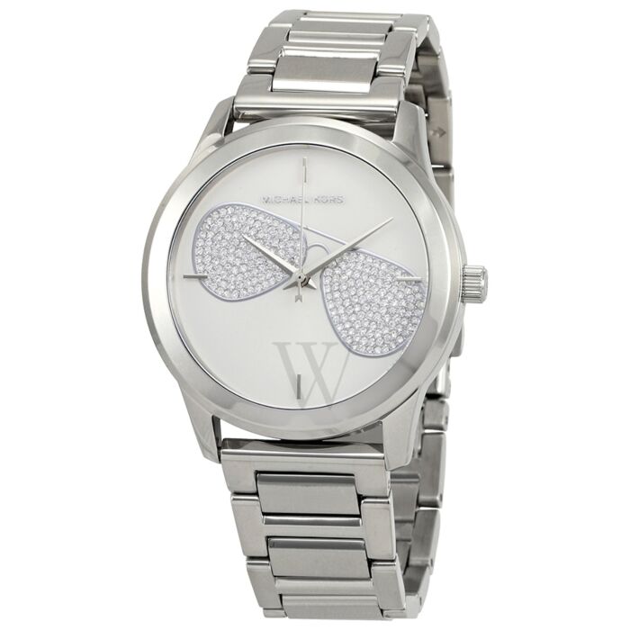 Michael Kors Harman Analog Silver Dial Silver Steel Strap Watch For Women - MK3672 Buy Now By Michael Kors