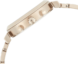 Hugo Boss Flawless Chronograph Silver Dial Rose Gold Steel Strap Watch for Women -1502531