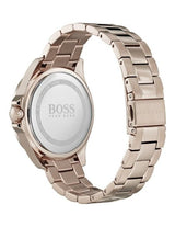 Shop Hugo Boss Premiere Rose Gold Dial with DIamonds Rose Gold Steel Strap Watch for Women - 1502443 in USA
