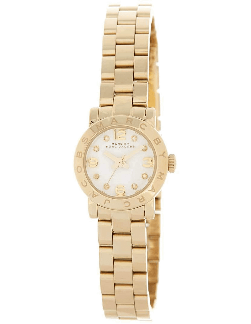 Marc Jacobs Amy Dinky White Dial Gold Steel Strap Watch for Women - MBM3226 Buy Now By Marc Jacobs