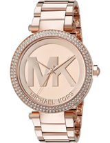 Michael Kors Parker Rose Gold Dial Rose Gold Steel Strap Watch for Women - MK5865 Buy Now By Michael Kors
