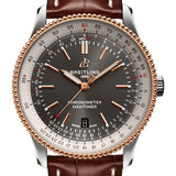 Shop Breitling Navitimer 1 Automatic 41mm Brown Dial Brown Leather Strap Mens Watch - U17326211M1P2 in USA