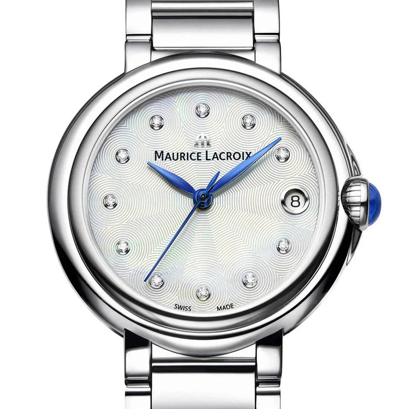 Maurice Lacroix Fiaba Mother of Pearl Dial Silver Steel Strap Watch for Women - FA1004-SS002-170-1 Buy Now By Maurice Lacroix