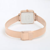 Daniel Wellington Quadro Studio White Dial Rose Gold Mesh Strap Watch For Women - DW00100517 Buy Now By Daniel Wellington