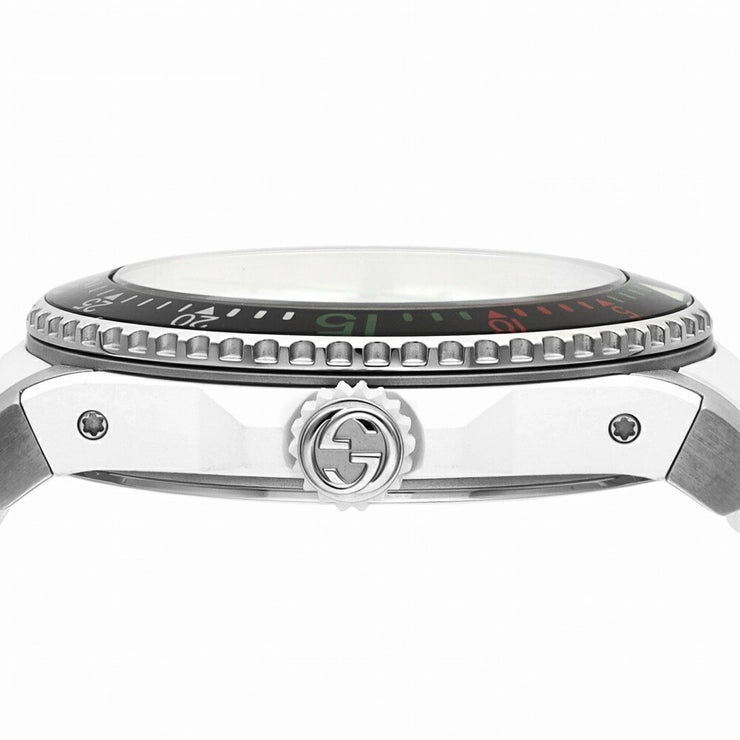 Shop Gucci Dive Tiger White Dial White Rubber Strap Watch For Men - YA136329 in USA
