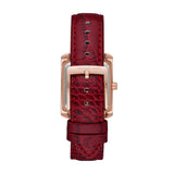 Michael Kors Emery Quartz Diamonds Silver Dial Red Leather Strap Watch For Women - MK4689 Buy Now By Michael Kors