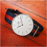 Daniel Wellington Classic Oxford White Dial Two Tone NATO Strap Watch For Women - DW00100046 Buy Now By Daniel Wellington