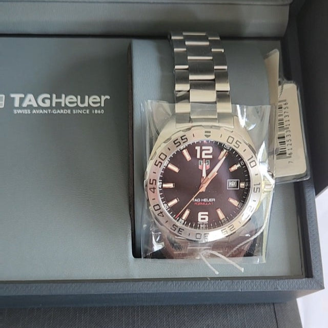 Tag Heuer Formula 1 Black Dial Silver Steel Strap Watch for Men - WAZ1112.BA0875