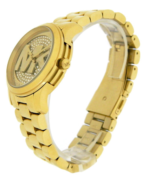 Michael Kors Runway Quartz Gold Dial Gold Steel Strap Watch For Women - MK5852 Buy Now By Michael Kors