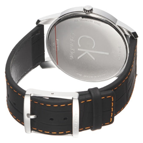 Calvin Klein City Black Dial Black Leather Strap Watch for Men - K2G211C1 Buy Now By Calvin Klein