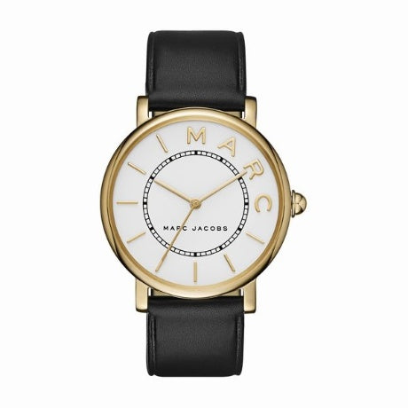 Marc Jacobs Roxy White Dial Black Leather Strap Watch for Women - MJ1537 Buy Now By Marc Jacobs