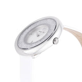 Swarovski Crystalline Pure White Dial White Leather Strap Watch for Women - 5275046 Buy Now By Swarovski