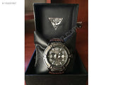 Guess Rigor Analog Quartz Black Dial Brown Leather Strap Watch For Men - W0040G2 Buy Now By Guess