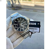 Hugo Boss Troper Chronograph Black Dial Silver Steel Strap Watch For Men - 1514057