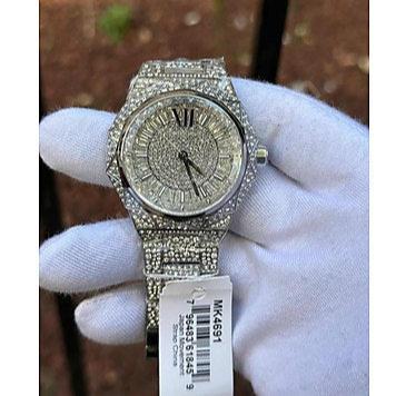 Michael Kors Raquel Three Hand Crystals Silver Dial Silver Steel Strap Watch For Women - MK4691 Buy Now By Michael Kors