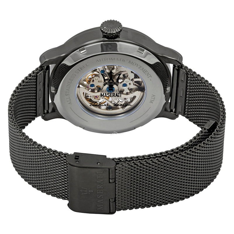 Maserati Epoca Automatic Skeleton Blue Dial Mesh Bracelet Watch For Men - R8823118002 Buy Now By Maserati