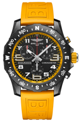 Breitling Endurance Pro Black Dial Yellow Rubber Strap Watch for Men - X82310A41B1S1