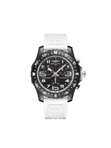 Breitling Endurance Pro Black Dial White Rubber Strap Watch for Men - X82310A71B1S1