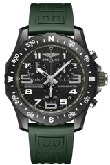 Breitling Endurance Pro Black Dial Green Rubber Strap Watch for Men - X82310D31B1S1