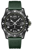 Breitling Endurance Pro Black Dial Green Rubber Strap Watch for Men - X82310D31B1S1